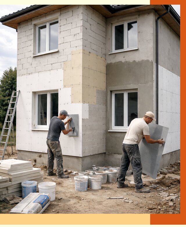 Утепление дома из газобетона в Удомле от 4363 руб./м² — заказать у ТепломастерДмл